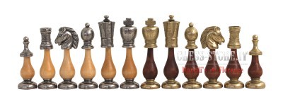CHESS PIECES MADE IN METAL AND WOOD online